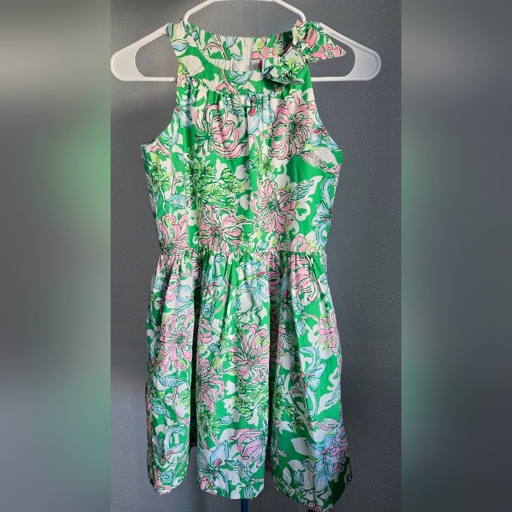 Lilly Pulitzer This is a Lilly Pulitzer Girls' Josephine Cotton Dress in the Spe